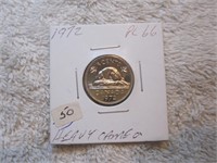 1972 PL66 .05 cent Canada Heavy Cameo