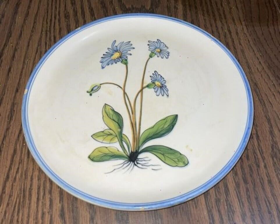 1950's Made in Italy Floral Pottery Plate