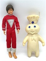 1973 Mork Doll 9” and 1971 Pillsbury Dough Boy