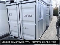 8'L X 7'W X 7'H PORTABLE OFFICE CONTAINER W/SIDE