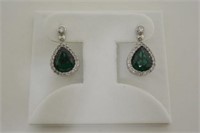 Large Emerald Earrings