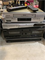 Hitachi six head VCR,  Emerson DVD, Technique