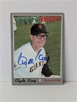 Clyde King Autograph Card