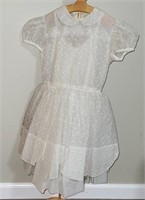 1960s Girls White Communion Dress by Nancy Belle