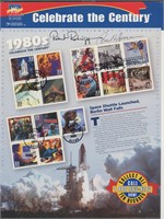 USPS Signed  Celebrate The Century 1980s - Sheet o