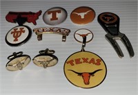 Texas Cuff Links, Pins, Magnet and Divot Tool