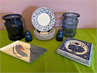 Blue and White Glass, Ceramics, and Stoneware