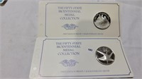 2 sterling silver proof coins