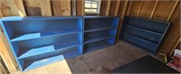 3 blue shelves 48"11"38"