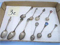 (10) Various Size Sterling Silver Spoons