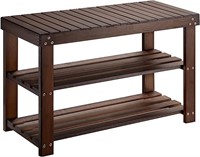 *3 Tier Bamboo Shoe Rack, Brown*