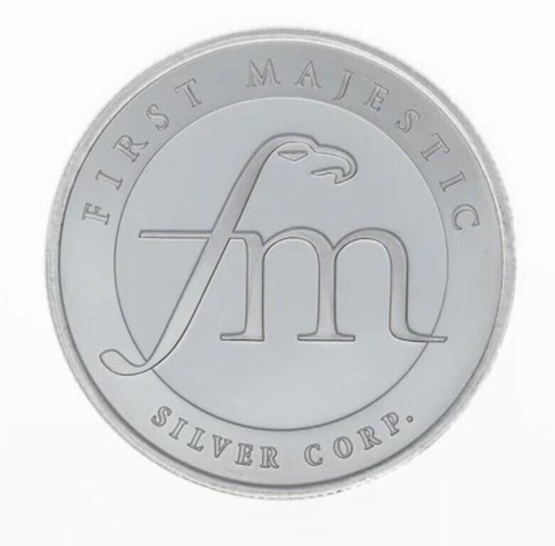 1oz .999 Silver First Majestic Silver Corp