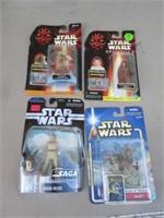 Lot of Star Wars Action Figures in Packaging NIP