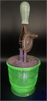 Uranium Glass Hand Mixer, 12in