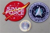 US Space Force Challenge Coin & 2 Patches