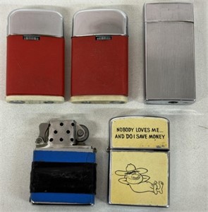(5) VINTAGE ZIPPO & OTHERS LIGHTERS