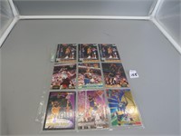 9 Assorted Shaquille Oneal Cards