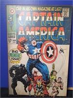 Wood Captian America Comic Book Cover Sign From