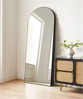 New - Full Length Mirror 65x22 Sleek Arched-Top