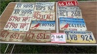 License plates as shown