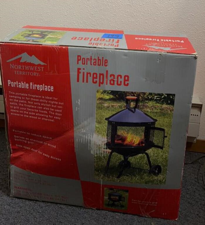 Portable fireplace 20” x36”: