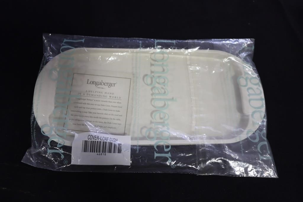 Longaberger plastic cover loaf dish # 46818