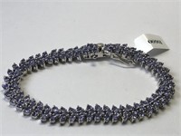 49-LS129(C) Bracelet argent tanzanite 10,00ct