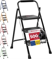 Bartnelli Pro 3-Step Ladder  500lb  Black