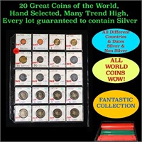 20 Great Coins of the World, hand selected, many t