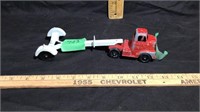 Tootsie toy metal truck and trailer