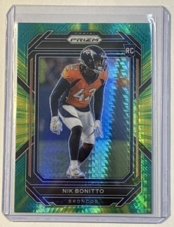 2022 Prizm #398 Nik Bonitto Hyper Green RC /175!