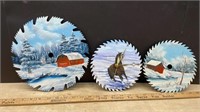 3 Painted Saw Blades
