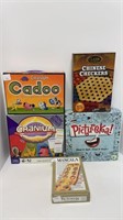 Assorted board games (Chinese checkers, Cranium,