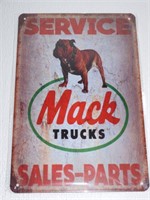 Mack Trucks Tin Sign 12x8"
