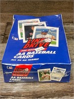 91 Sealed Wax Box Line Drive Baseball AA 36 Packs