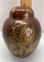 Brass ginger jar