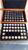 Kennedy half dollar collection, 75 coins, various