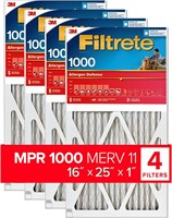 Filtrete Allergen AC Filter  16x25x1  4-Pack