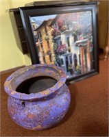 Personal Property-Picture 29 x 29 & flower pot