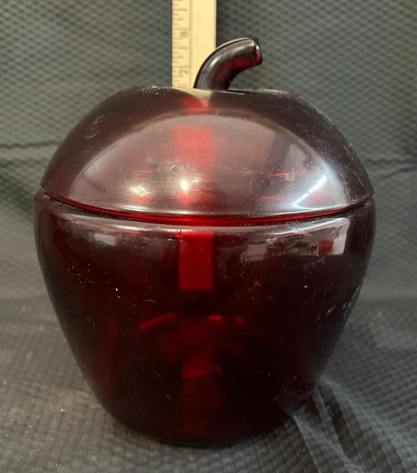 Glass Apple Jar