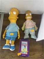 Vintage Simpsons toys and cassette