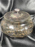 Antique Lidded Powder Apothecary Jar