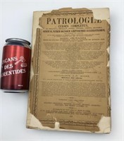 Livre antique Patrologiser, 1862, cours complet