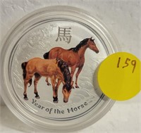 2014 SILVER AUSTRALIA YEAR OF THE HORSE $1 COIN