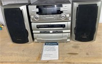 Emerson AM/FM, Dual Cassette, Turntable, 5 CD