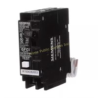 Siemens $65 Retail 15 Amp Circuit Breaker, Single