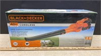 Unused Black & Decker Cordless Sweeper w/Battery.