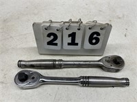 (2) Snap-on 1/2" Ratchets