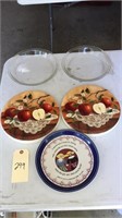 Pie plates, and decorative plates