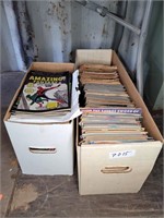 LARGE & SMALL BOX MARVEL AND DC COMICS (VINTAGE)